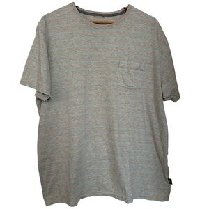 Patagonia Men's Squeaky Clean Pocket T-Shirt Size XL Light Gray Blue Striped